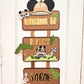 Safari welcome sign | door hanging sign | Mickey mouse door hanger | Party decoration | Birthday door hanger | Safari theme birthday