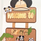 Safari welcome sign | door hanging sign | Mickey mouse door hanger | Party decoration | Birthday door hanger | Safari theme birthday