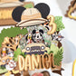 Mickey Mouse Safari | Mickey Mouse birthday | Safari party | Mickey Safari birthday | Shaker cake topper | Wild birthday party