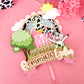 vaca Lola cake topper | personalized topper |Party ideas  | farm theme birthday | la vaca Lola party | birthday decoration | vaca Lola party