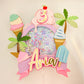 Here's the scoop cake topper | Ice cream themed birthday | Summer fun party | Ice cream party decor | light up topper | shaker cake topper