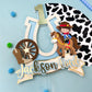 Cowboy cake topper | cowboy party | vaquero party | farm birthday | western birthday | cow party cake topper