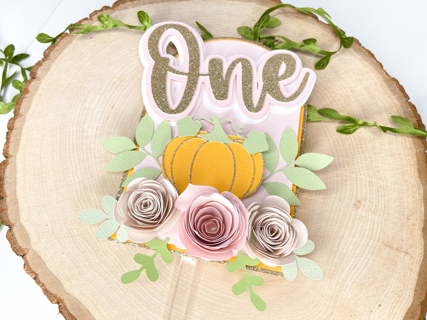 First birthday cake topper | Little pumpkin cake topper | One cake topper | Pumpkin smash cake topper | Fall birthday decor | smash cake