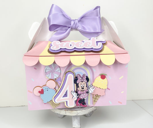Minnie Mouse candyland favor boxes | Minnie sweet birthday | Candy land birthday | Minnie Ice cream shop | birthday favors | Minnie birthday