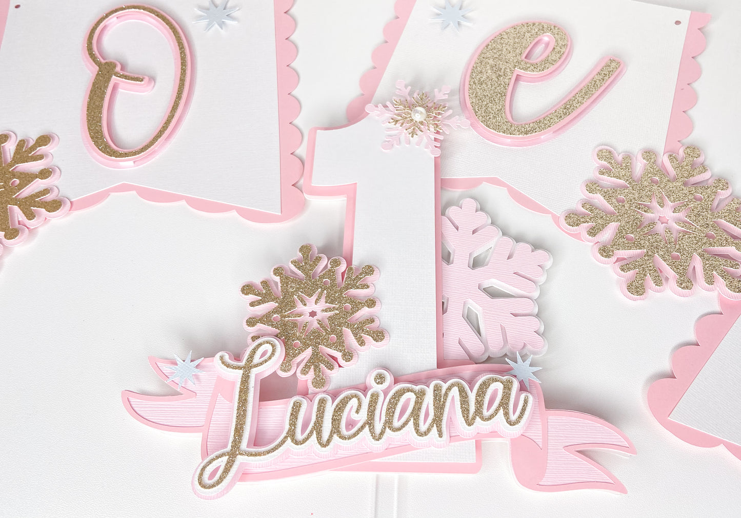 Winter Onederland cake topper | First birthday cake topper | Winter baby | Winter birthday decor | 1st birthday banner | Winter 1st birthday