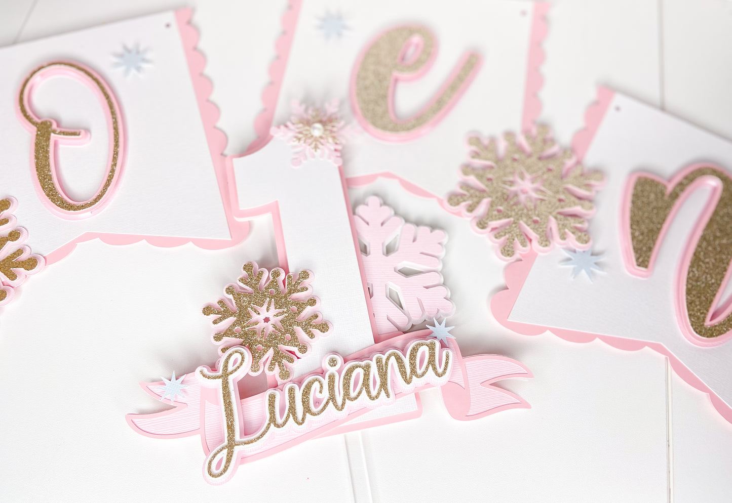 Winter Onederland cake topper | First birthday cake topper | Winter baby | Winter birthday decor | 1st birthday banner | Winter 1st birthday