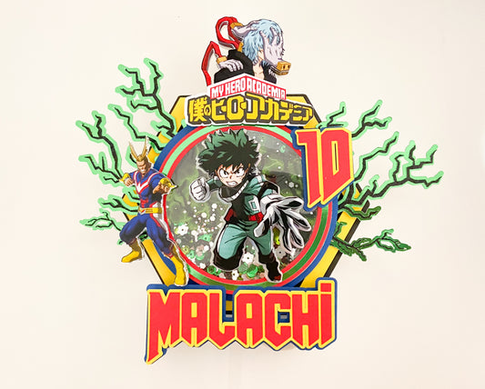 My hero academia cake topper | anime birthday party | all might birthday | Izuku midoriya | Hero academia birthday | anime themed birthday