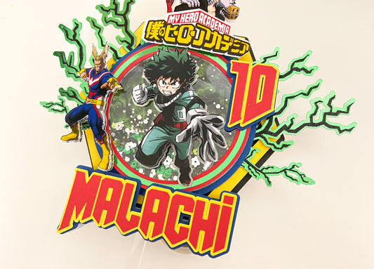 My hero academia cake topper | anime birthday party | all might birthday | Izuku midoriya | Hero academia birthday | anime themed birthday