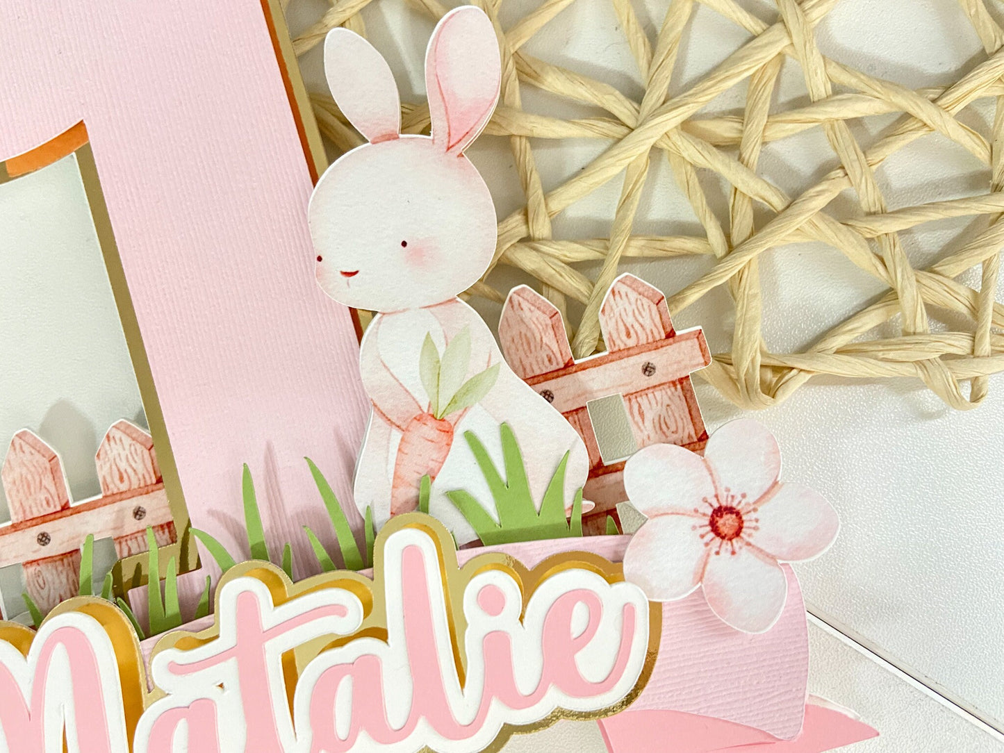 Some bunny is one cake topper | bunny party decor | kids party decor | 1st birthday bunny theme | Easter birthday