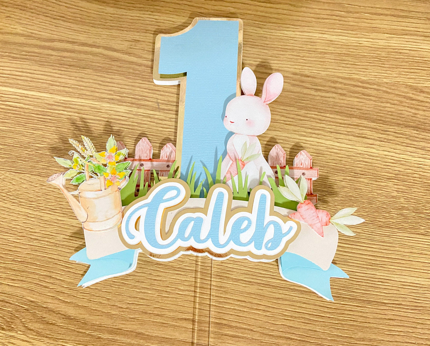 Some bunny is one cake topper | bunny party decor | kids party decor | 1st birthday bunny theme | Easter birthday