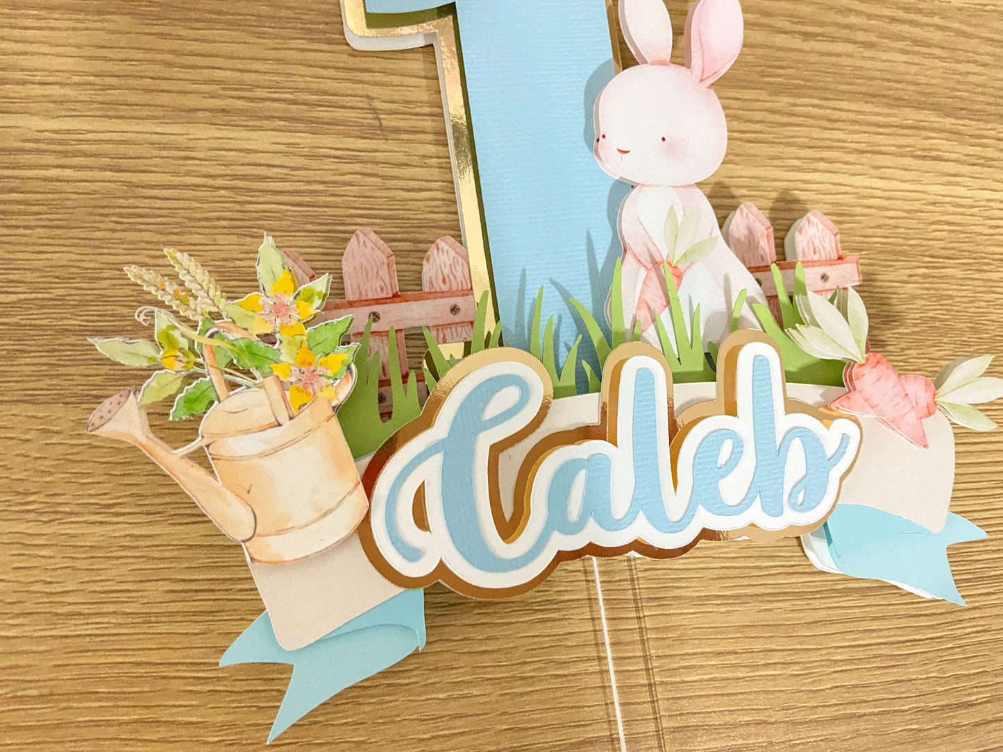 Some bunny is one cake topper | bunny party decor | kids party decor | 1st birthday bunny theme | Easter birthday