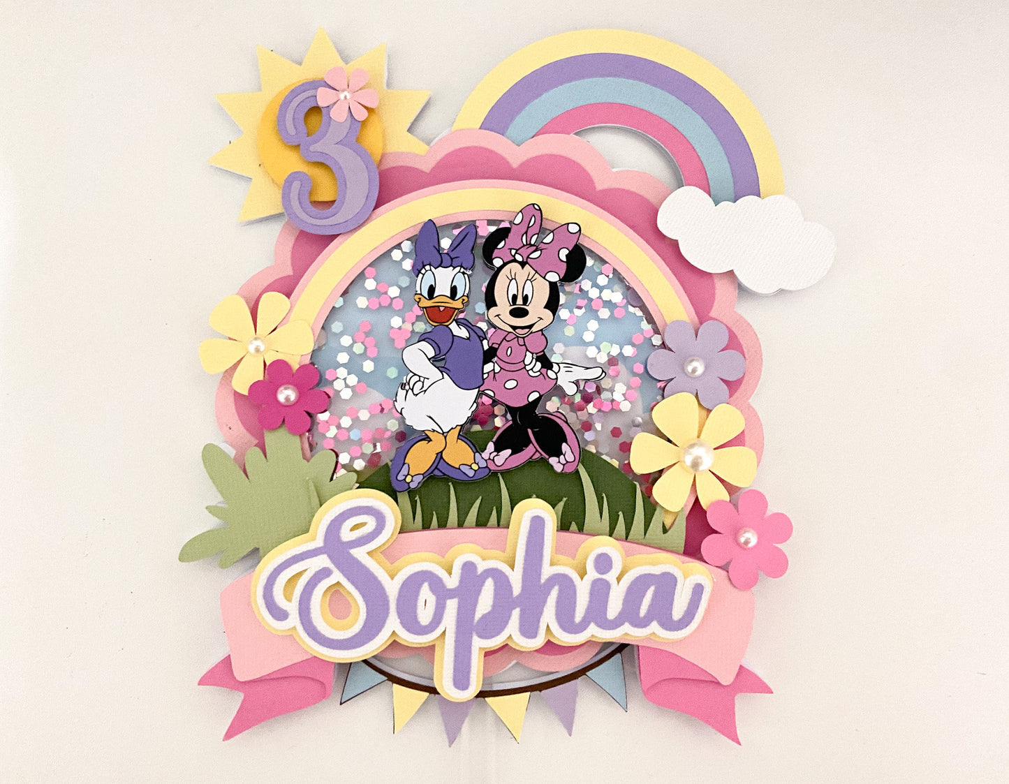 Minnie And Daisy shaker topper | Minnie Mouse birthday | Daisy party | Minnie and daisy birthday | cake smash | birthday decor