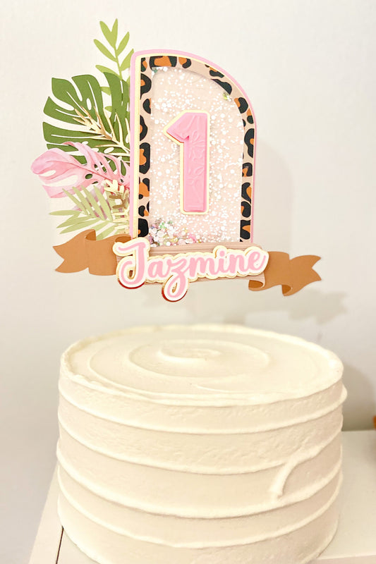 Wild one cake topper | safari birthday | cheetah birthday | two wild | 1st birthday decor | safari party | wild birthday