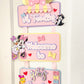 Birthday welcome sign | door sign | Minnie mouse door hanger | Party decoration | Birthday door hanger | Candyland theme birthday
